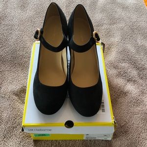 Liz Claiborne stacked block heel 12w